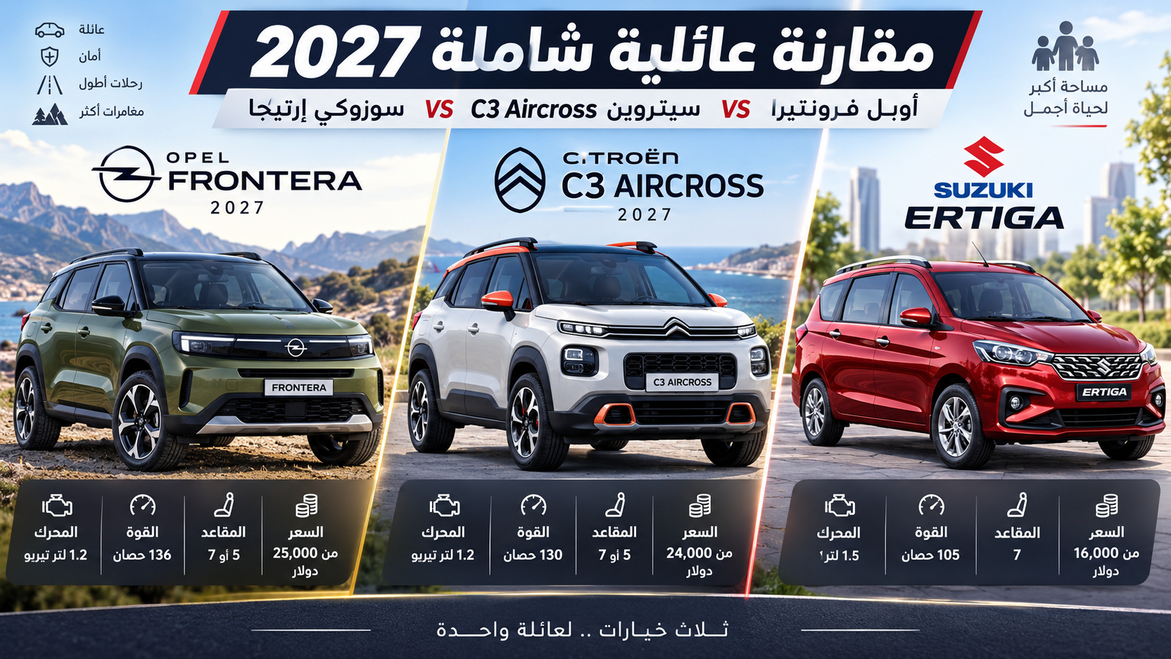 أوبل فرونتيرا 2027.. مقارنة شاملة مع أبرز المنافسين 11 أوبل فرونتيرا 2027.. مقارنة شاملة مع أبرز المنافسين